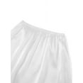 thumbnail image 4 of Sunisery Women Half Slips Elastic Waist Solid Color Satin Underskirt Lace Trim Skirt for Under Dresses, 4 of 6