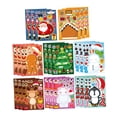 thumbnail image 2 of 24 hojas de pegatinas navideñas para niños, pegatinas navideñas para hacer caras, recuerdos de fiesta para niños pequeños, para manualidades y juegos, 2 of 8