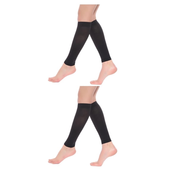 Seitruly Medias de compresión fáciles de usar para mujeres y hombres Alivio instantáneo de las piernas Medias cómodas negro XXL negro XL 2Conjunto