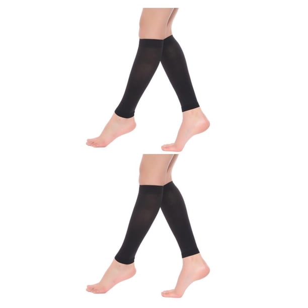 Seitruly Medias de compresión fáciles de usar para mujeres y hombres Alivio instantáneo de las piernas Medias cómodas negro XXL negro XL 2Conjunto