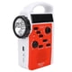 thumbnail image 2 of Manivela portátil solar de plástico, multifuncional, radio Am FM, banco de energía para teléfono móvil, linterna LED, alarma de emergencia (rojo), 2 of 10