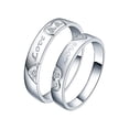 thumbnail image 1 of pareja geométrica regalos joyería y plata masculina Anillos ajustables 925 anillos femeninos, 1 of 7
