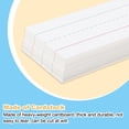 thumbnail image 3 of Uxcell 100 Sheets Ruled Sentence Strips, 3" x 12" Cardstock 210GSM Writing Paper Blue Red Lined for Classrooms, White, 3 of 6