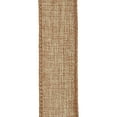 thumbnail image 5 of (3 pack) Offray Ribbon, Natural 1 1/2 inch Wired Linen-Look Ribbon, 12 feet, 5 of 8