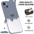 thumbnail image 3 of for iPhone 13 / Mini/Pro/Pro Max Case，Silicone Cases for Women Girly Men Clear Heart Pattern Flexible Protective Cover ShockGray, Pro Max), 3 of 8