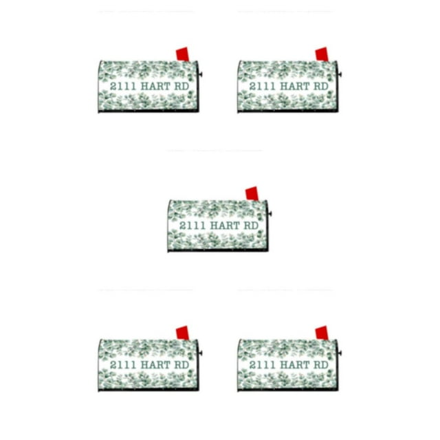 Maytalsory Effortlessly Install And Remove Easy To Mailbox Cover Vivid Print Cloth Abstract Style Colorful Mailbox Cover YTYH2309034 5Set