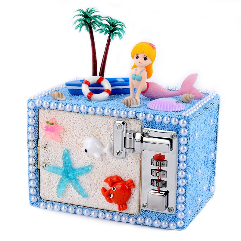 DIY Wood Jewelry Box Craft Kit Kids Toy for Girls Wooden Treasure Box