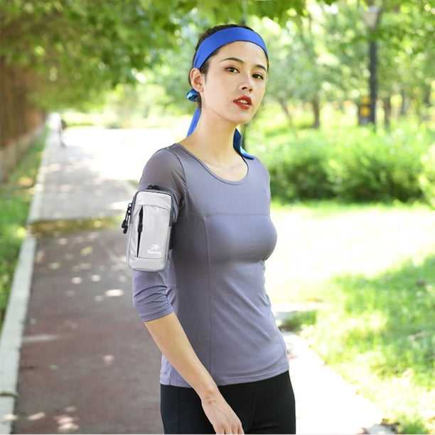 Bolso bandolera pequeño con banda para el brazo para hombre y mujer, compatible con todos los teléfonos móviles, ideal para correr y caminar.