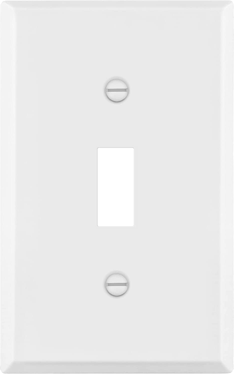 ENERLITES Toggle Light Switch Metal Cover Plate, Stainless Steel Wall