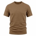 thumbnail image 6 of Jalioing Mens Summer Tops Classic Casual Short Sleeve Crew Neck Basic T Shirt Dressy Fashion Solid Color Texture Tee, 6 of 9