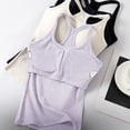 thumbnail image 5 of Women's Tops Tees Blouses V Neck Sleeveless Loose Workout Summer Crop Camisole Tank Tops With Built In Bras for Women, 5 of 8