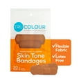 thumbnail image 3 of TruColour Skin Tone Bandages, Flexible Fabric, Resealable Bag - Brown, 30 Count, 1 Pack, 3 of 10