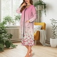 thumbnail image 2 of FOR U DESIGNS Heart Pink Pattern House Dresses for Women Lightweight House Dresses for Older Women Comfortable Woman Zipper Robes Knit Women's Sleepwear, 3XL, 2 of 8