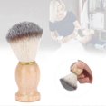 thumbnail image 3 of Men's Shaving Brush, Soft Nylon, Solid Wood Handle, for Beard Cleaning and Grooming, 3 of 3