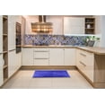 thumbnail image 6 of Ahgly Company Machine Washable Indoor Rectangle Industrial Modern Canary Blue Area Rugs, 2' x 4', 6 of 7