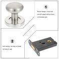 1 Set Keyless Rotating Door Latch Zinc Alloy Gate Door Privacy Catch