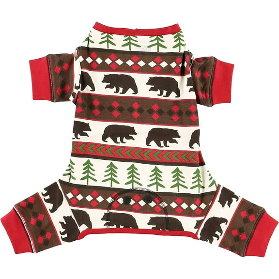 LazyOne Flapjacks, One-Piece Dog Sweater, Matching Family Pajamas for Dogs, Bear, Animal (Large) Large Bear Essentials Dog Flapjack Onesie
