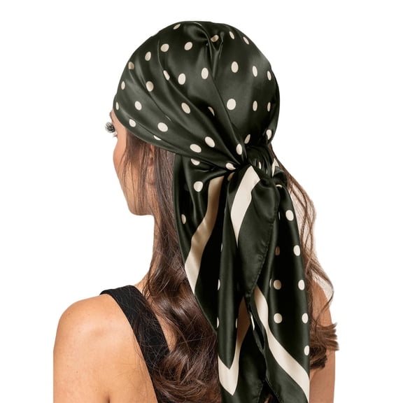 Silk Head Scarf-Satin Hair Scarves Silk Bandana Scarf Headscarf for Women's Fashion Scarves