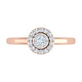 thumbnail image 3 of 1/4 Carat Cluster Diamond Ring in 14K Rose Gold (Ring Size 5.5), 3 of 5