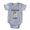 Heather Grey, variant on CafePress - Bulldog Mom - Cute Infant Baby Football Bodysuit