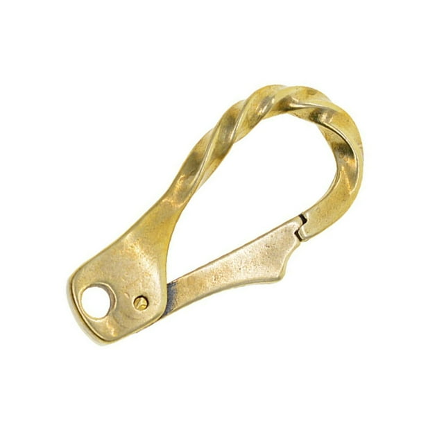Handmade Fine brass twisted Biker Snap Lobster Claw Clasps Metal Brass Hook Keychain DIY