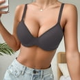 thumbnail image 6 of Txenfivo Push Up Bras for Women Full Coverage Plunge Underwire T-Shirt Bra Padded Push Up Bra for Everyday Comfort, 32B-40C, 6 of 8