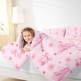 thumbnail image 3 of Feelyou Ballet Princess Twin Bedding Sets 7pcs, Bowknot Bedding Comforter Set, 3 of 7