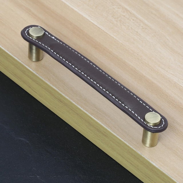 Muebles de material cuero Hechos pequeña sala Puerta Perillas Cajón es De Puerta s Perillas, 96mm / 128mm Diámetro 152mm Colco Gabinete Manija del armario