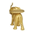thumbnail image 6 of 22" x 18" Gold Polyresin Elephant Sculpture, by DecMode, 6 of 7
