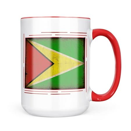 

Neonblond Guyana Flag with a vintage look Mug gift for Coffee Tea lovers