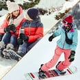 thumbnail image 7 of SUN CUBE Ski Gloves Men Women | Waterproof Breathable Snow Gloves | Windproof Winter Outdoor Snowboard Snowmobile Hiking | Warm Thermal Insulation 3M Thinsulate Zipper Pocket (Gray Yellow Trim, S, 7 of 7