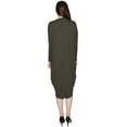 thumbnail image 6 of Women's Micro Suede Knit Comfy Midi Dress, 6 of 9