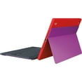 thumbnail image 3 of Logitech BLOK Keyboard/Cover Case (Folio) for 9.7" Apple iPad Air 2 Tablet, Red, Violet, 3 of 4
