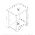 thumbnail image 5 of Furinno Just 3-Tier Industrial Metal Frame End Table with Storage Shelves, 2-Pack, Amber Pine, 5 of 7