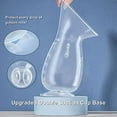 thumbnail image 6 of Handheld Manual Breast Pump with Double Suction Base - Breastfeeding Pump Milk Collector - 5oz/150ml + PP Lid + Cleaning Brush - 100% Food Grade - BPA, PVC and Phthalate Free Material, 6 of 7