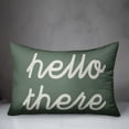 thumbnail image 3 of Creative Products Green Hello There 14x20 Indoor / Outdoor Pillow, 3 of 3