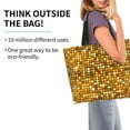 thumbnail image 2 of Disketp Bright Shiny Golden Bolsa Tote Estampada para Mujer, Bolso de Hombro y de Mano para Compras y Viajes, 2 of 8