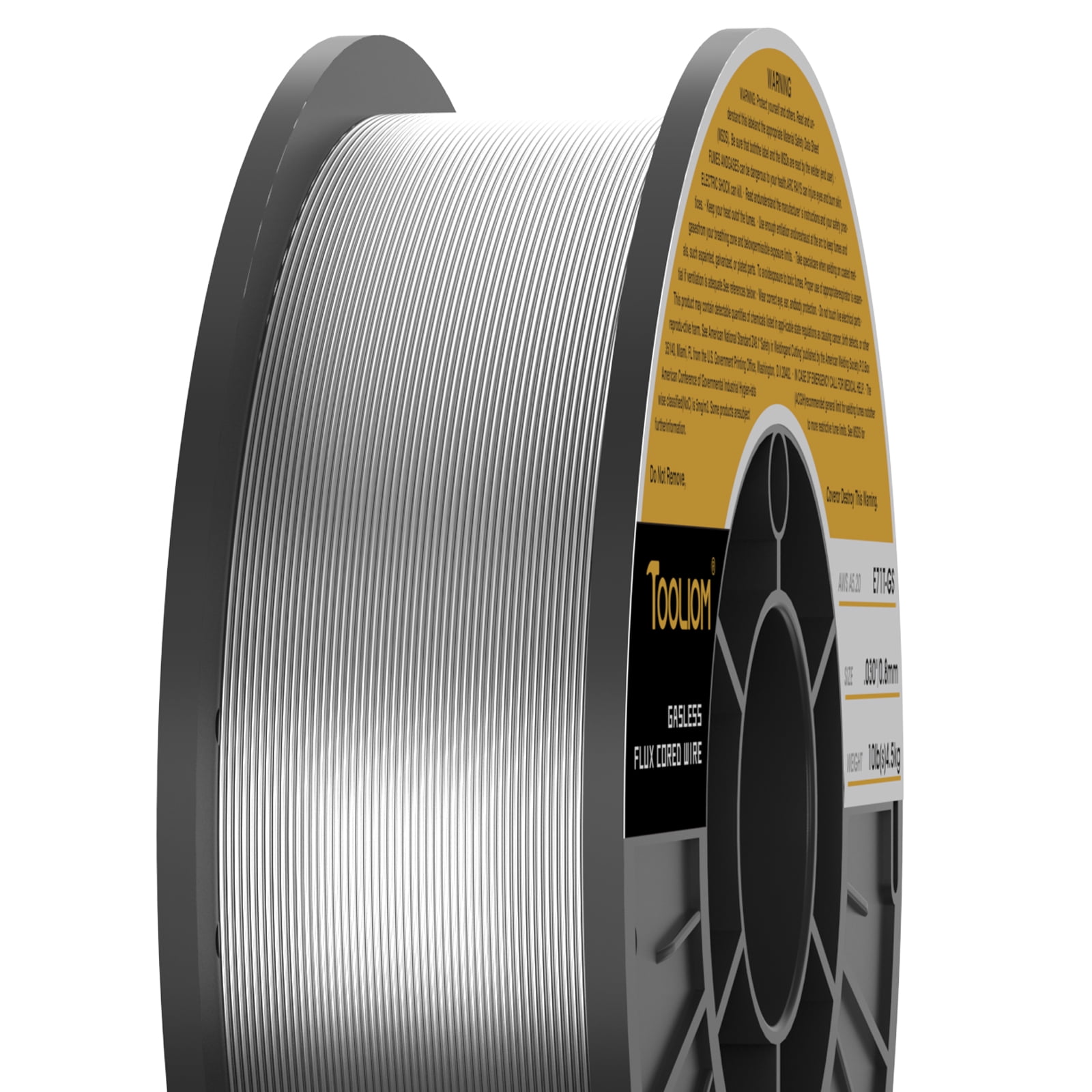 E71T-GS Gasless Flux Core Welding Wire - .030" Diameter, 10 Lb Spool, Perfect For DIY Welding