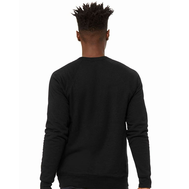 BELLA CANVAS Unisex Sponge Fleece Raglan Crewneck Sweatshirt Walmart