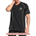 thumbnail image 2 of Power Rich Mens Workout Shirts Dri-FIT Short Sleeve Athletic T-Shirt, S, 2 of 7