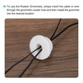 thumbnail image 5 of 6Pcs T Type Rubber Grommet Mount Dia 17mm ID 7mm H 14mm Seal Protection Flexible Hole Plugs White, 5 of 5