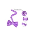 thumbnail image 3 of INSPIRE CHIC Accessoires de Nœud Papillon pour Homme Sangle Ajustable Formel Uni Smoking Pré-Noué Violet, 3 of 5
