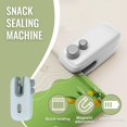 thumbnail image 2 of Mini Bag Sealer, 2025 New 2 in 1 Bag Sealer and Cutter, Mini Snack Bag Sealing Machine, Rechargeable Bag Sealer Heat Seal, Portable Handheld Vacuum Food Sealer for Plastic Bags Kitchen (1, White), 2 of 8