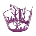 thumbnail image 1 of Creative Purple Cake Wrappers Hollow Paper for Decoration 50Pcs, 1 of 2