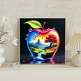 thumbnail image 4 of Art Colorful Surreal Apple-Inspired Landscape Rhinestone 5D  Embroidery Kit Home Decor,30*30cm, frame not included., 4 of 5