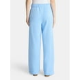 thumbnail image 3 of No Boundaries Soft Fleece Wide Leg Pants, 30” Inseam, 1 or 2-Pack, Women’s XXS-4X, 3 of 5