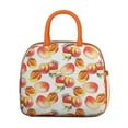 thumbnail image 2 of Reusable Peach Lnsulated Lunch Bag for Women & Men-Leakproof Water-Resistant Cooler Tote,Large Capacity(10.6x8.7x6.3in)for Work,Office,Travel,Picnic,Beach., 2 of 7