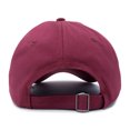 thumbnail image 4 of DALIX Red Rose Hat Premium Embroidered Baseball Cap Mens Womens in Maroon, 4 of 6