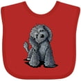thumbnail image 3 of Inktastic Curious Black Doodle Boys or Girls Baby Bib, 3 of 4