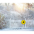 thumbnail image 3 of Christmas Decorations Outdoor Yard Signs Santa Claus Crossing Aluminum Signs with Stakes for Winter Holiday Christmas Outside Yard Pathway Lawn Decor Supplies 9.2x9.2Inch, 3 of 4